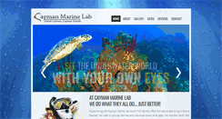 Desktop Screenshot of caymanmarinelab.com